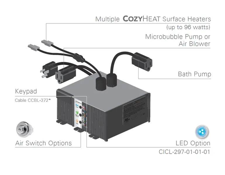 CMBC-298-01-01-01 Master Bath Control NuWhirl