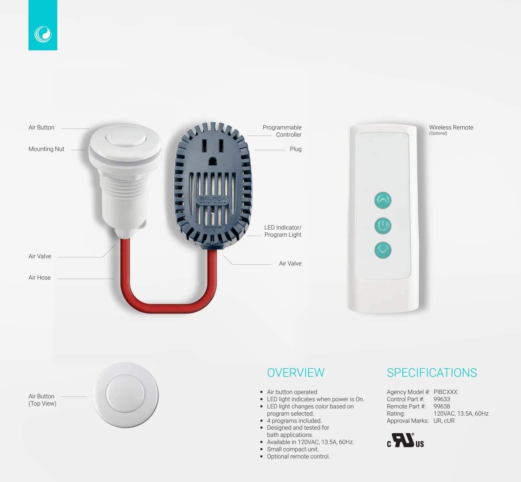 Plug In Air Switch Pump Timer Air Blower Controller