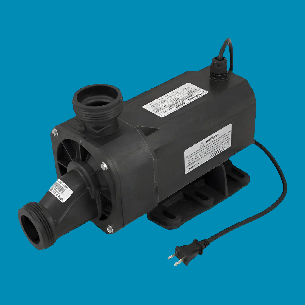 Aquatic 8078 MOTOR ITT Marlow Gemini Plus R75A-C pump for whirlpool baths with air switch and cord.