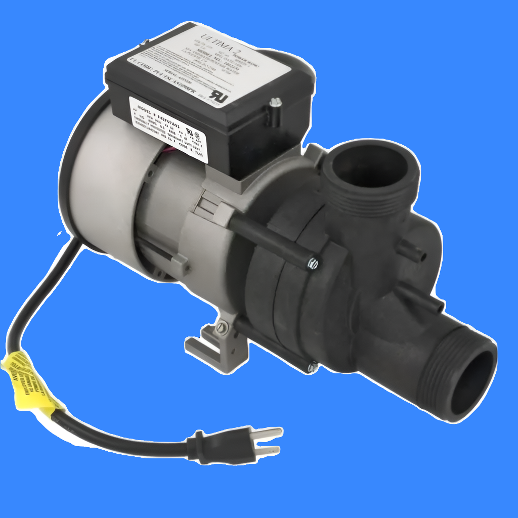 Balboa 1.5 HP WOW 9amp Bath Pump with compact design and UL approval.