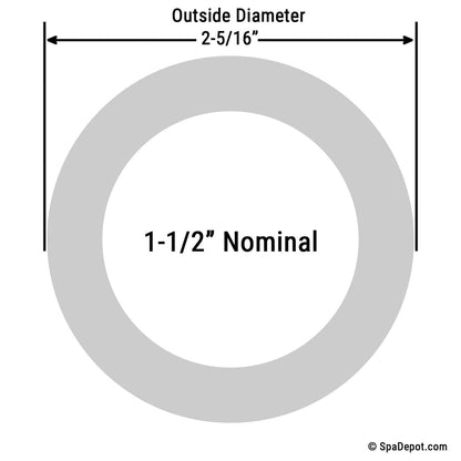 Union Gasket Flat 1.5" (2-5/16"OD)